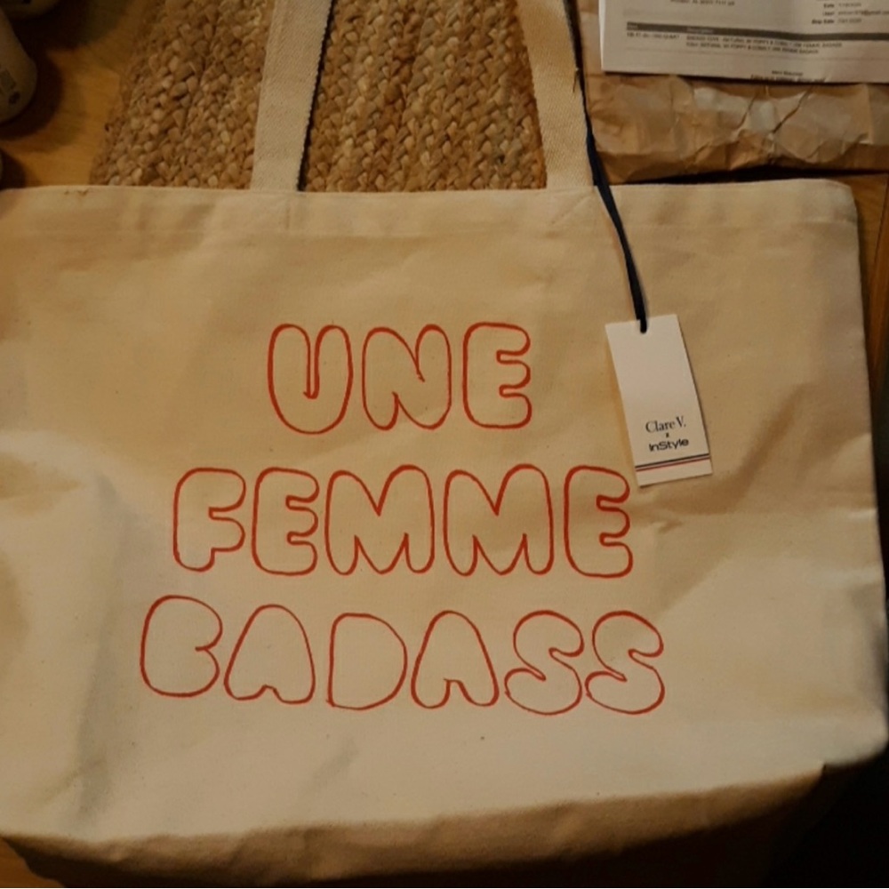 Clare V. Limited Edition Badass Canvas Tote - Picture 3 of 4